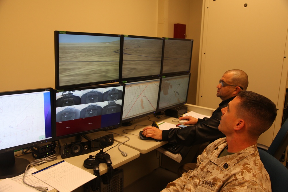Marines prepare for Afghanistan in simulator