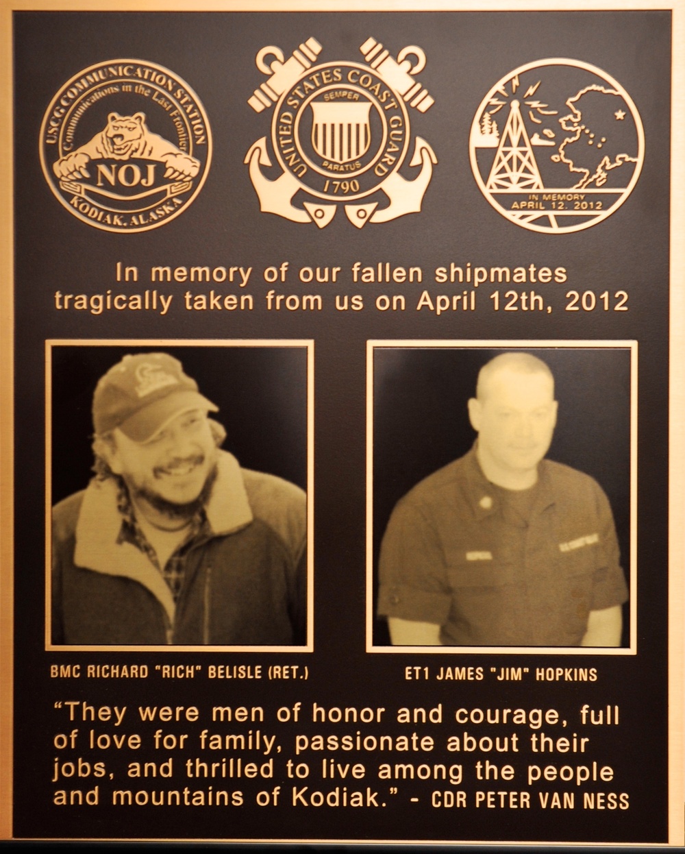 Communication Station Kodiak memorial