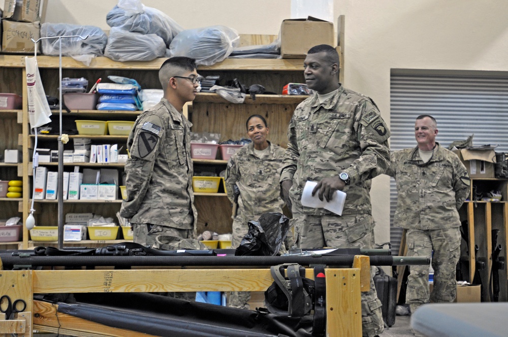 CJTF-101 senior enlisted adviser visits FOB Gamberi