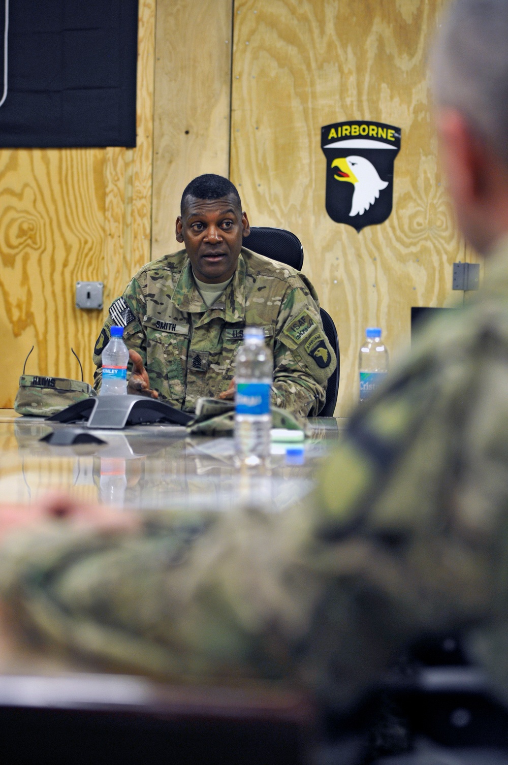 CJTF-101 senior enlisted adviser visits FOB Gamberi