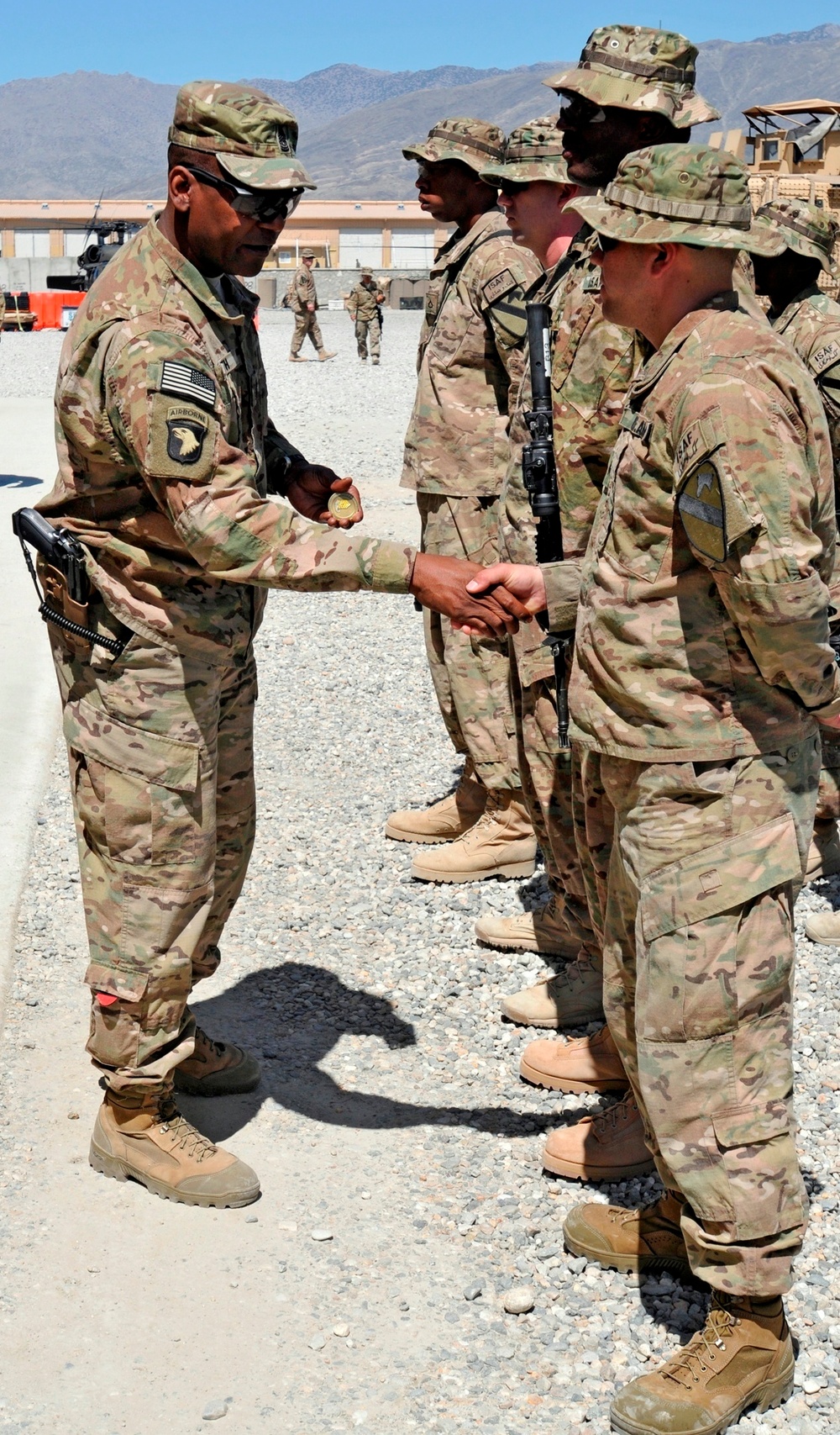 CJTF-101 senior enlisted adviser visits FOB Gamberi