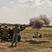 Black Falcons fire howitzer