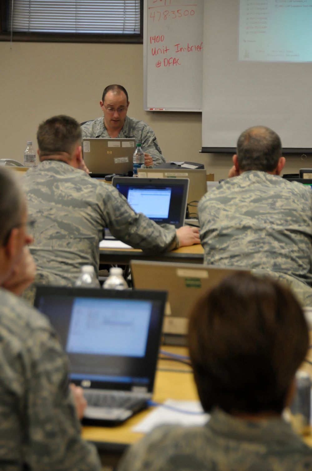 122nd Fighter Wing Logistics Compliance Assessment Program inspection team