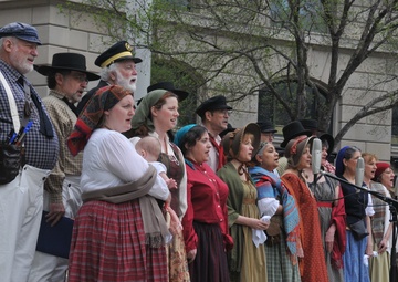 Washington revels sing Navy Hymn