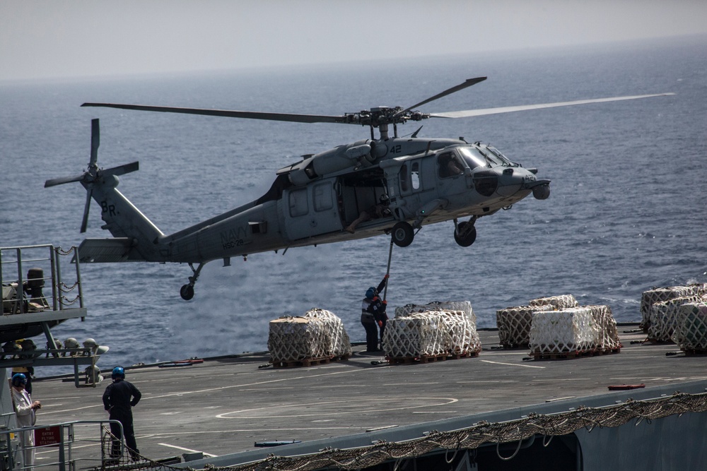 Resupply at sea