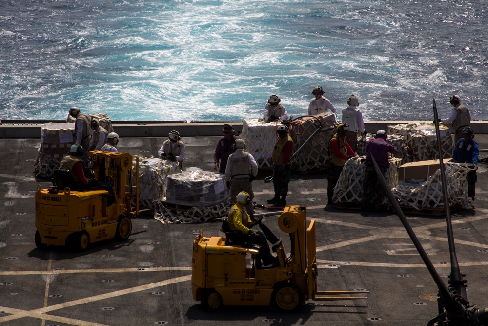 Resupply at sea