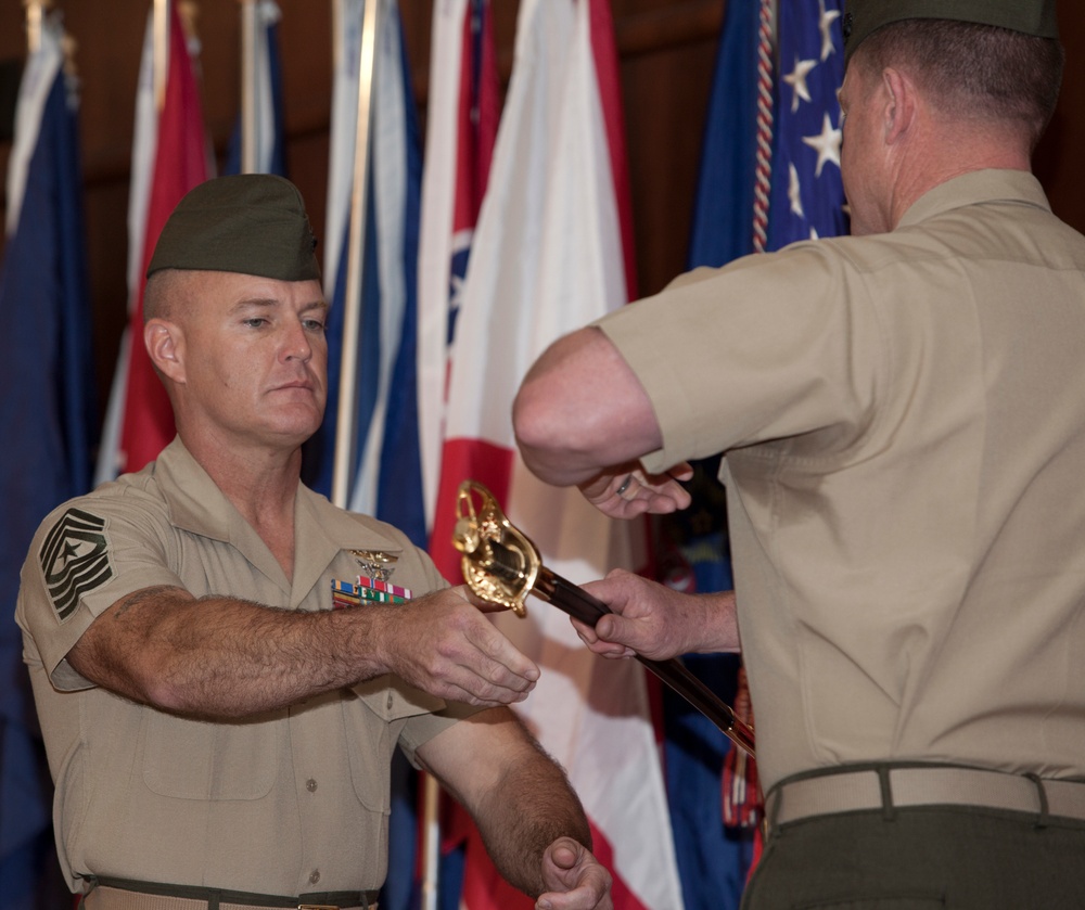 4th Marine Aircraft Wing receives new sergeant major