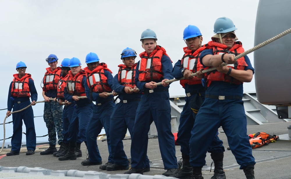 Man overboard drill