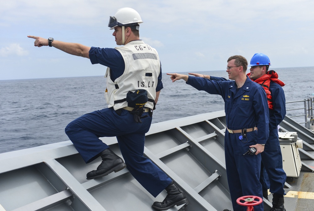 Man overboard drill