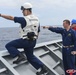 Man overboard drill