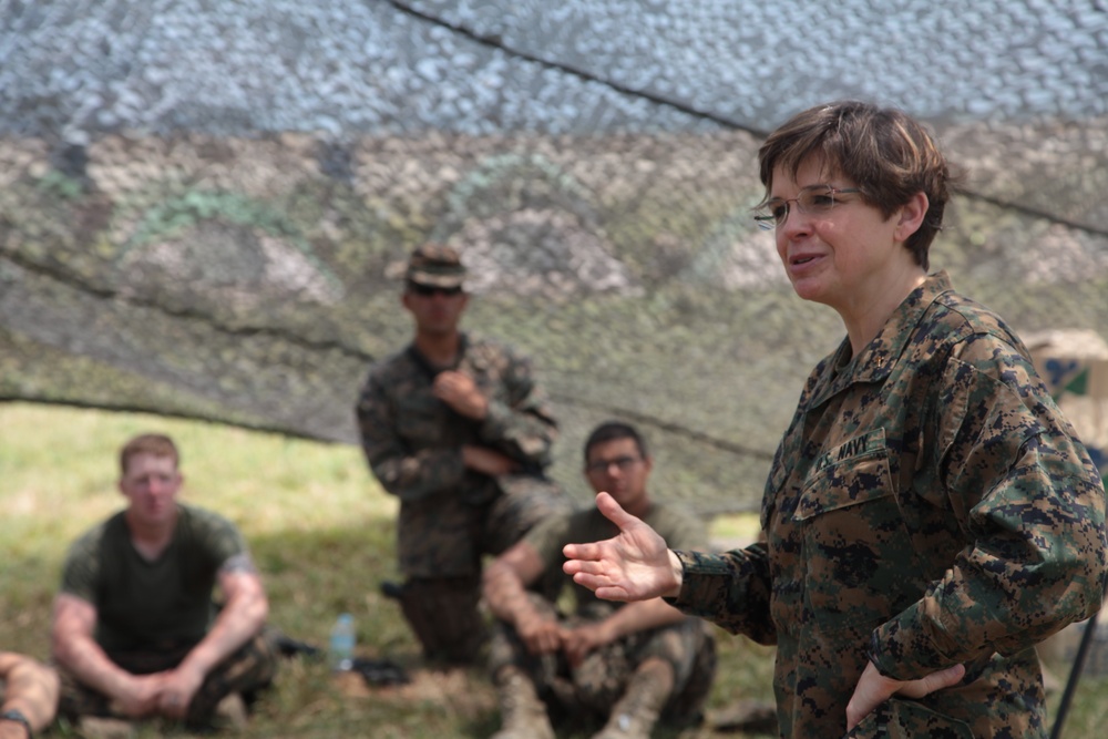 Chaplain of the Marine Corps visits service members, boosts morale