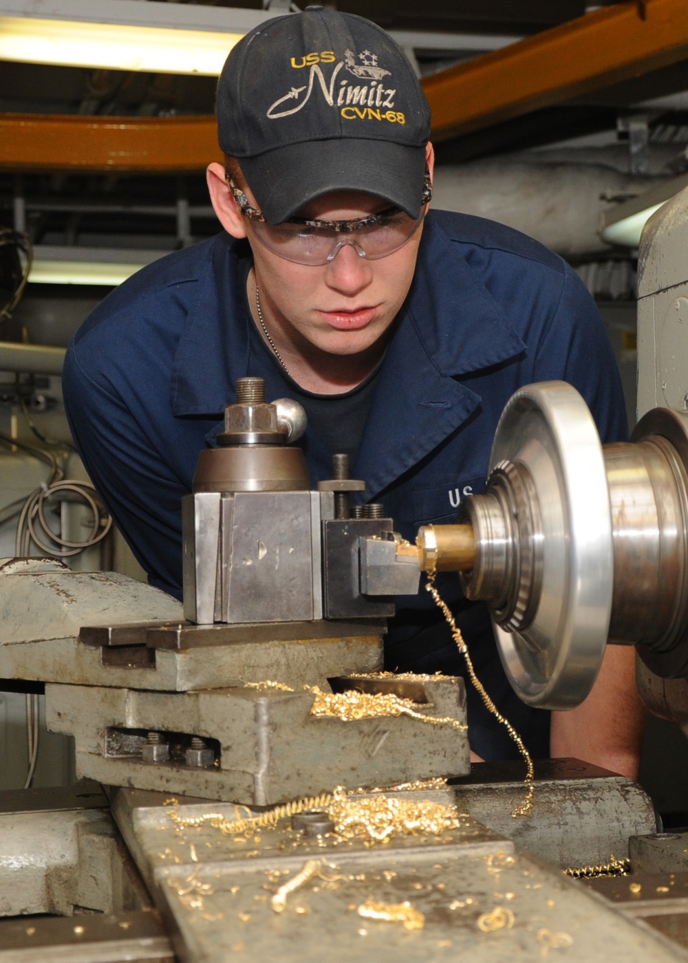 USS Nimitz sailors at work