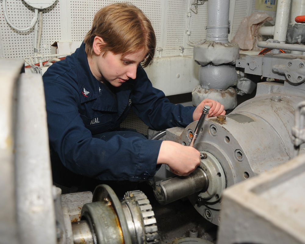 USS Nimitz sailors at work USS Nimitz sailors at work