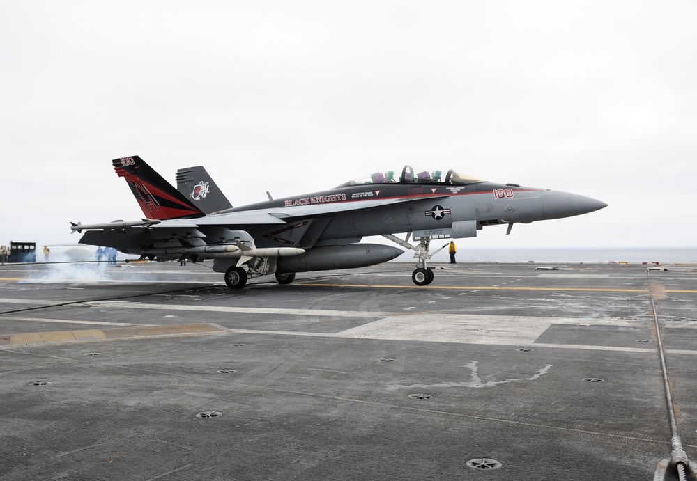 Nimitz flight deck action