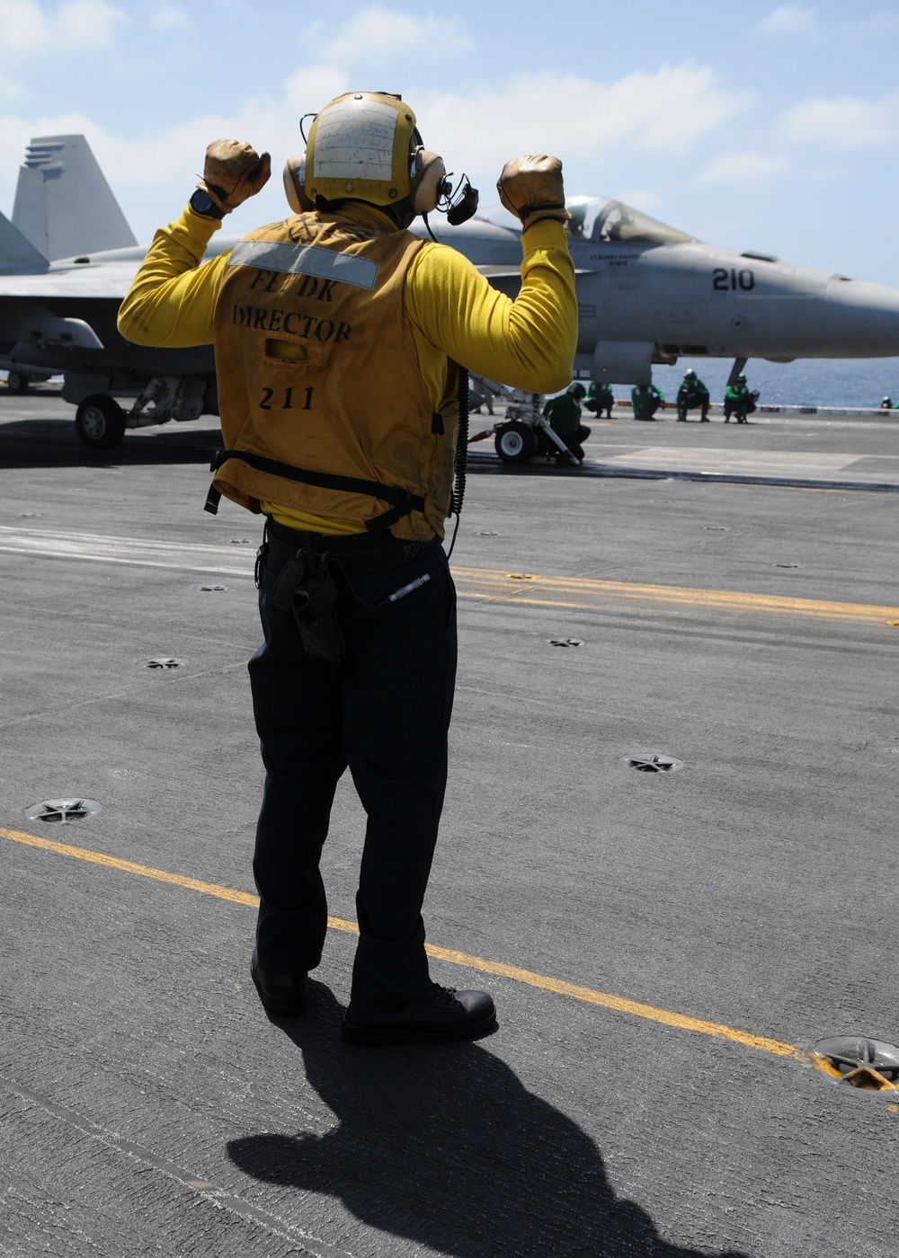 Nimitz flight deck action