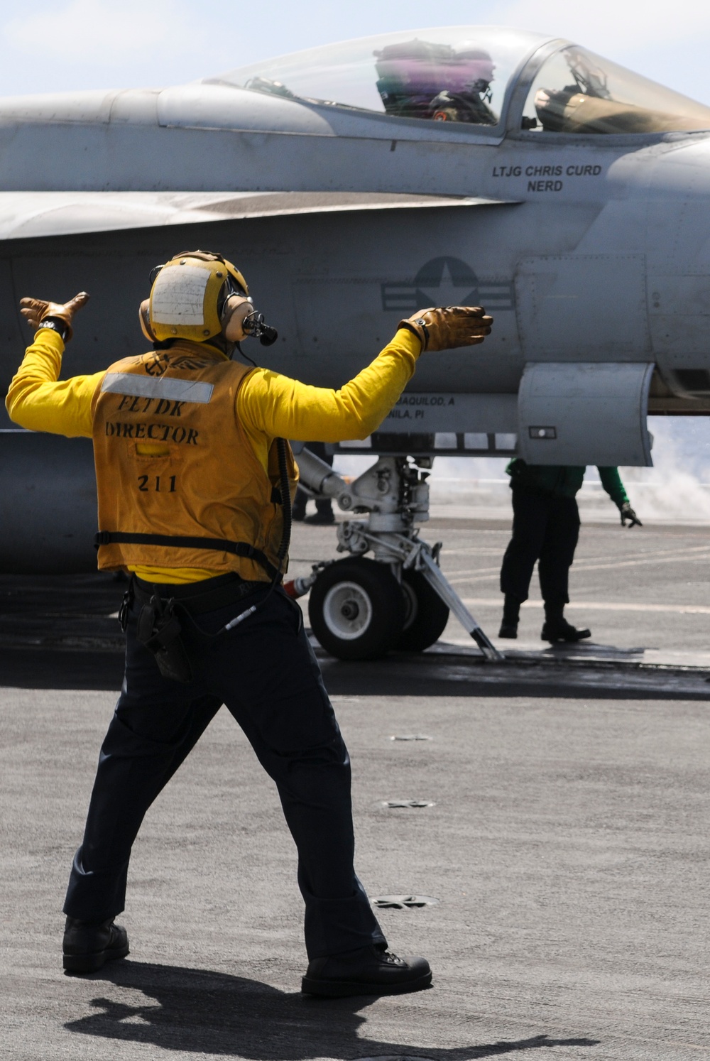 Nimitz flight deck action