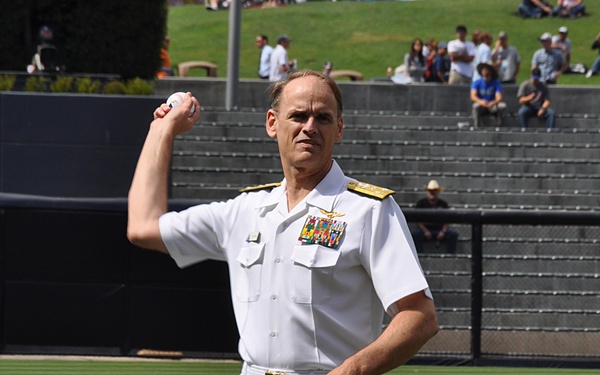 Admiral throws out pitch