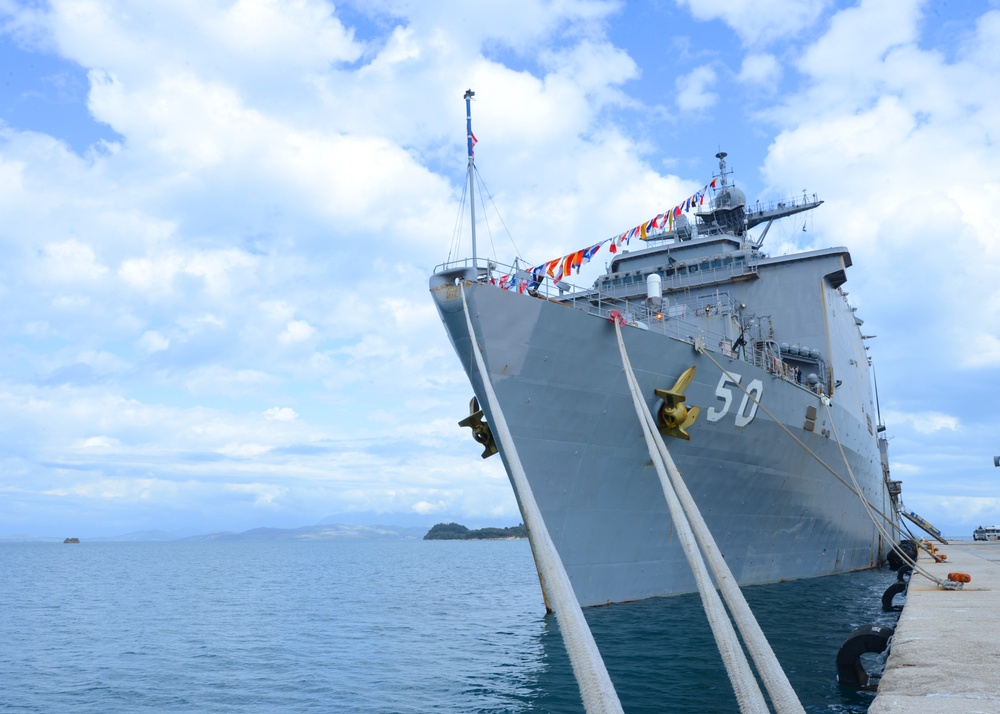 USS Carter Hall port visit in Corfu