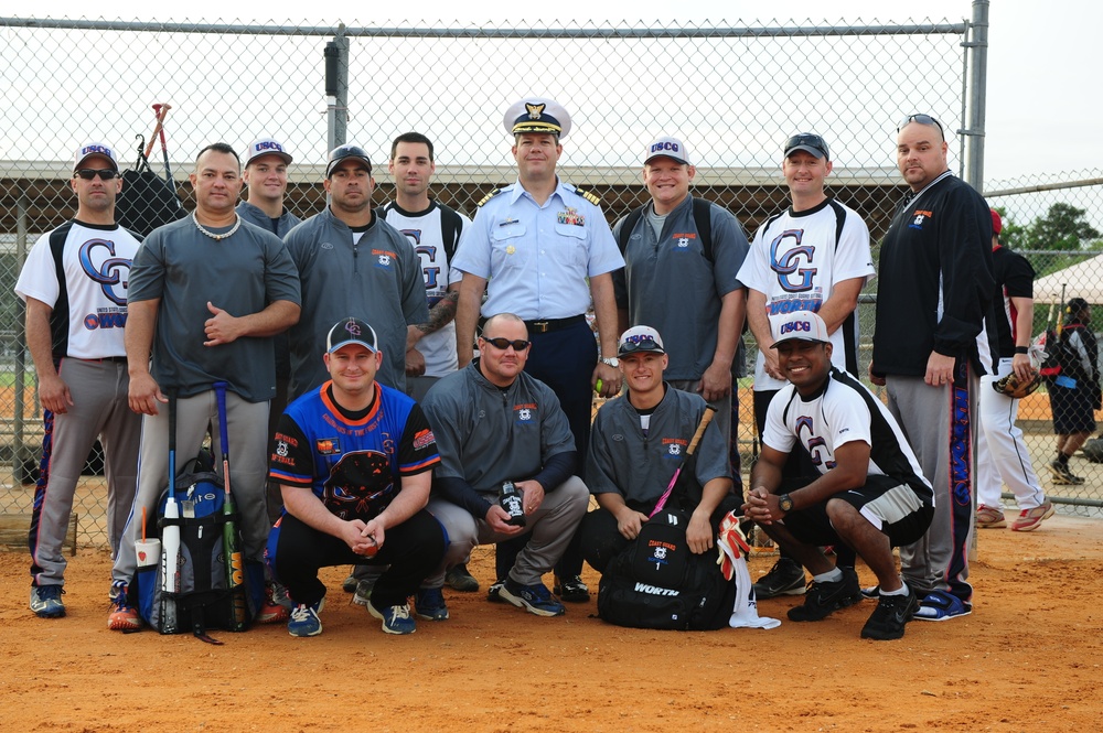 Coast Guard teams hold golf, softball tournaments to raise money for wounded veterans