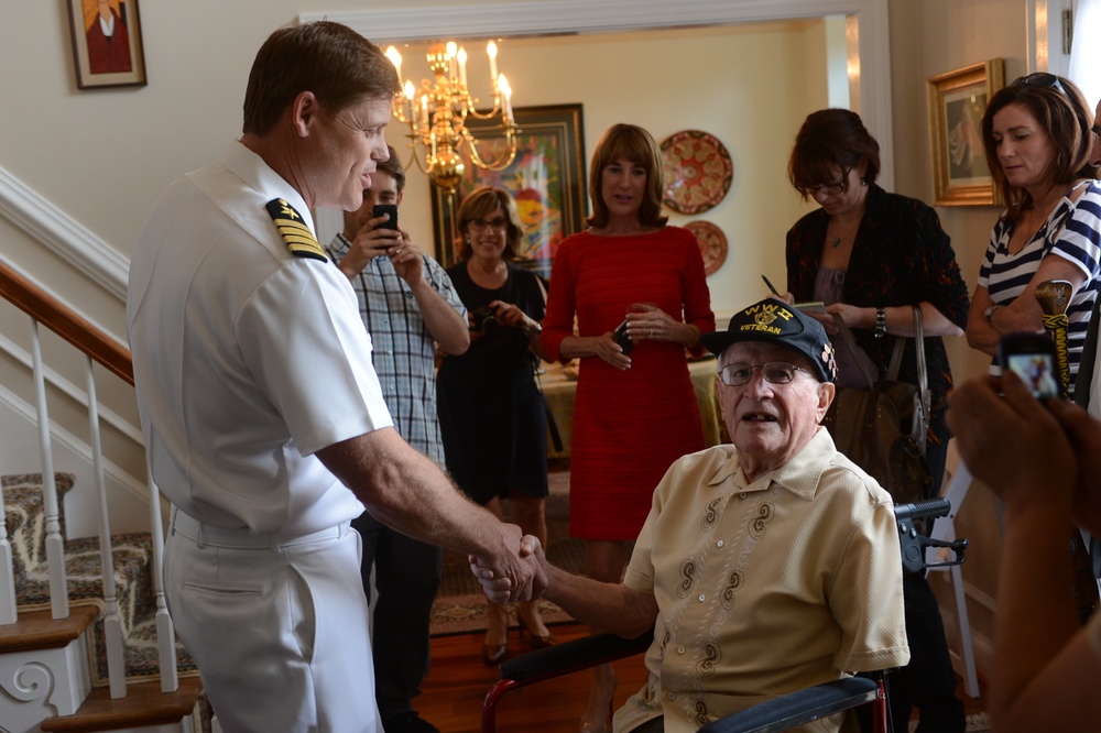 U.S. Navy SEALs honor WWII, D-Day teammate