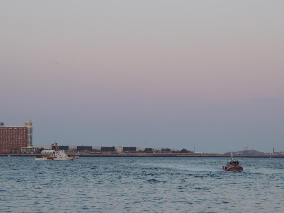 Coast Guard patrols Boston Harbor following Boston Marathon incident