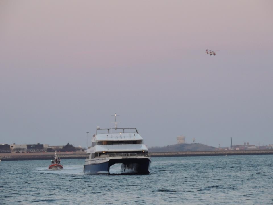 Coast Guard patrols Boston Harbor following Boston Marathon incident