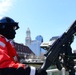 A crew member from Station Boston conducts security zones in the Boston Harbor