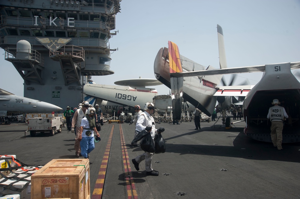 Eisenhower completes return of stranded mariners to Afghanistan