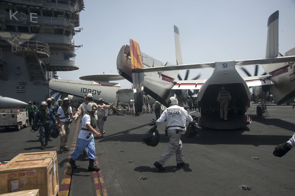 Eisenhower completes return of stranded mariners to Afghanistan