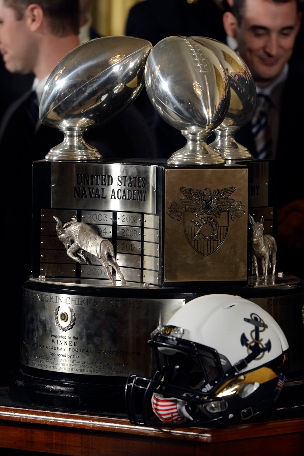 Naval Academy football team at White House