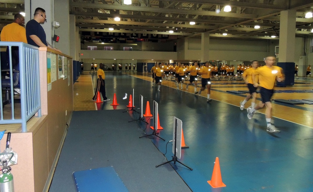 Recruits at Naval Station Great Lakes