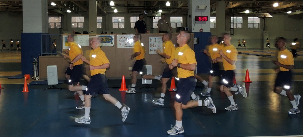 Recruits at Naval Station Great Lakes