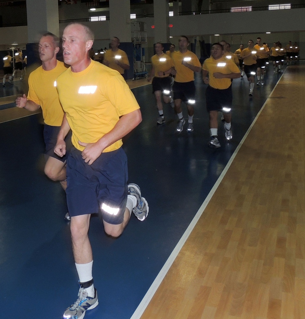 Recruits at Naval Station Great Lakes