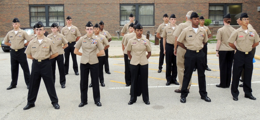 Recruits at Naval Station Great Lakes