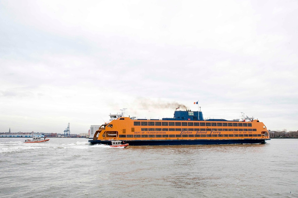 Coast Guard escorts Staten Island Ferry