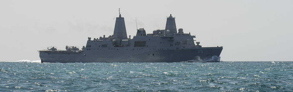 USS Green Bay (LPD 20) departs Jebel Ali