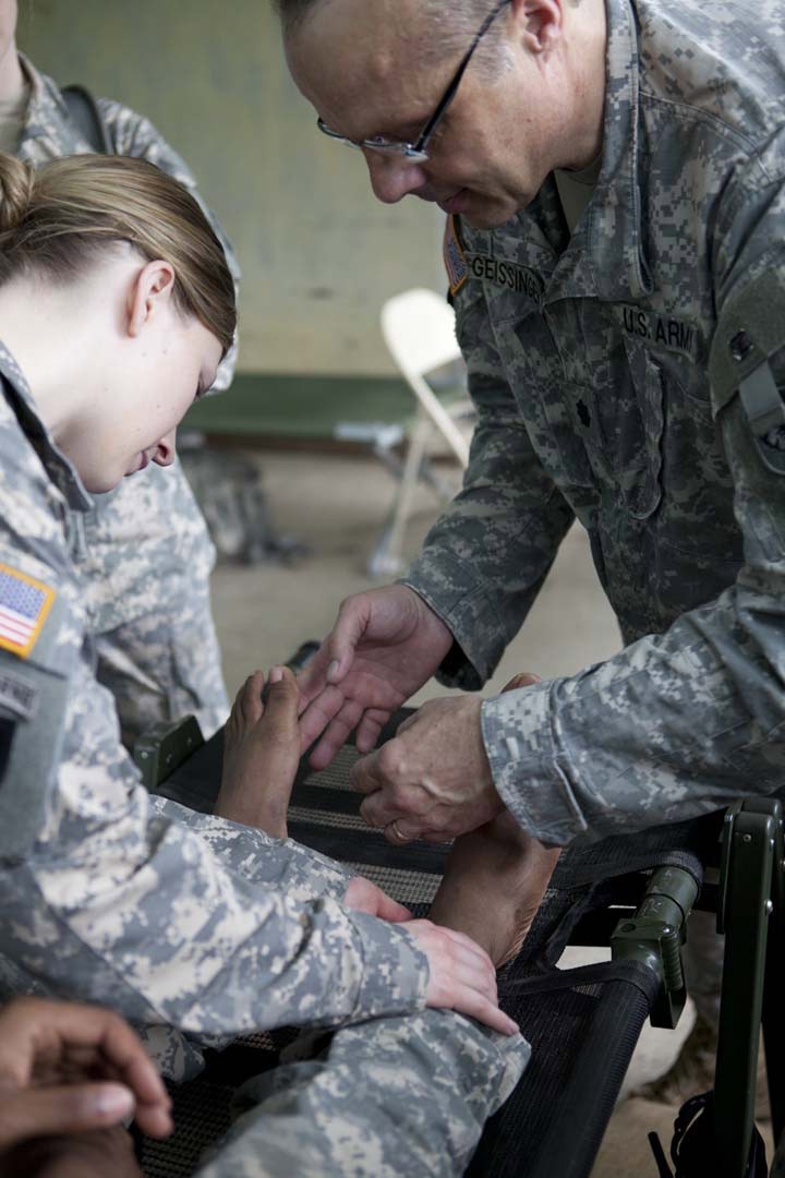 Task Force Medics treat a soldier