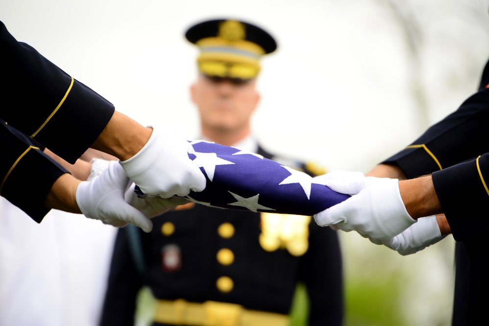 Medal of Honor recipient Lt. Col. Don C. Faith Jr. burial