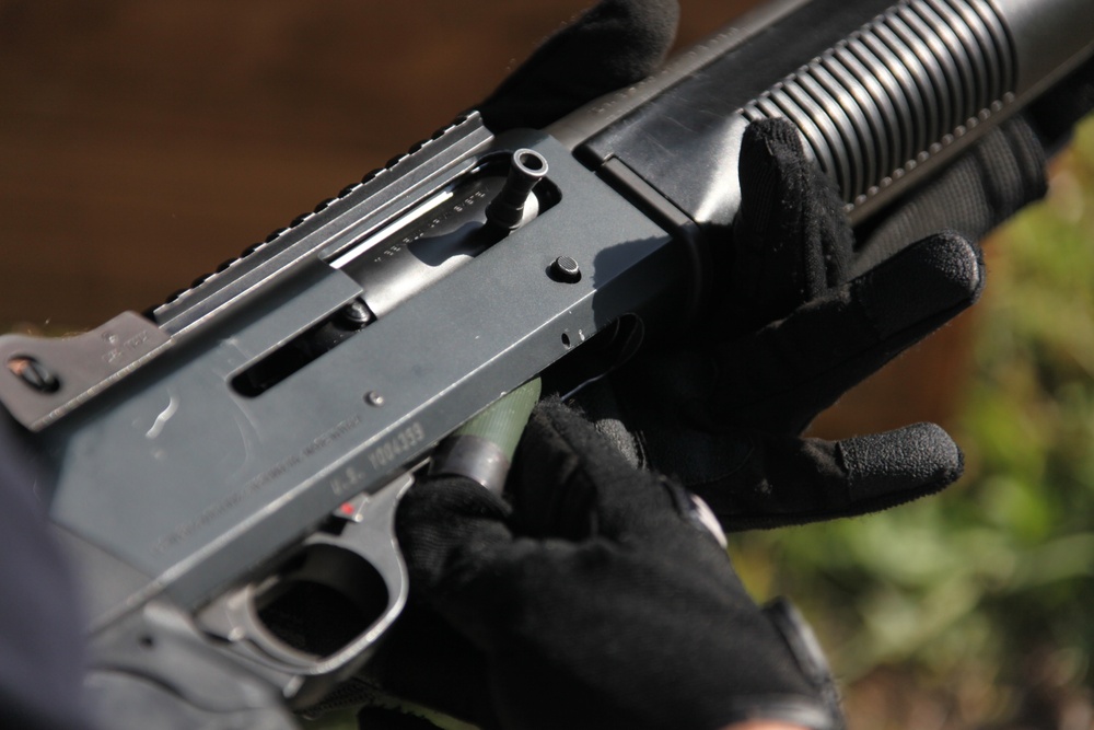 ‘Going Hot’ PMO shotgun, pistol, pepper spray training on target