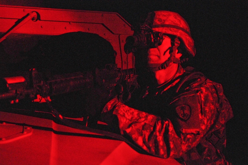 Military police conduct close combat exercise in California