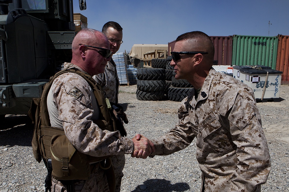 Brig. Gen. Miller visits FOB Sabit Qadam