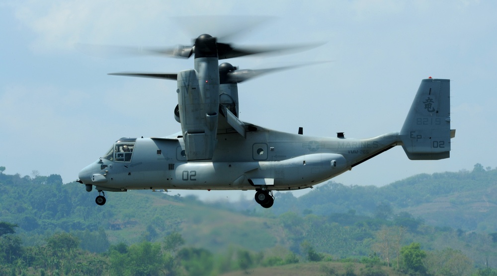 Philippine, US Marines depart for training on Ospreys