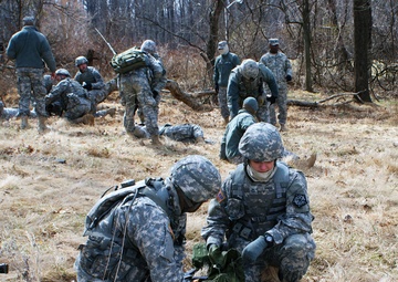 MI soldiers conduct field training