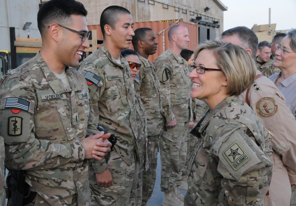 Tri-Service surgeons general visit deployed healthcare in Afghanistan