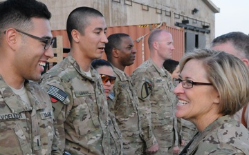 Tri-Service surgeons general visit deployed healthcare in Afghanistan