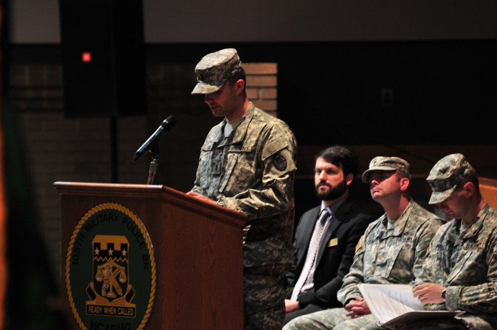 210th Military Police Ceremony Deployment Ceremony