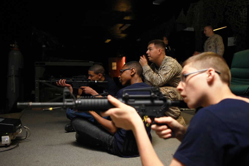 Naval Junior Reserve Officer Training Corps visits Basic Skills Training School