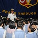 Children visit USS Peleliu