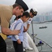 Children visit USS Peleliu