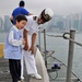 Children visit USS Peleliu